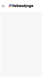 Mobile Screenshot of liebesdinge.com