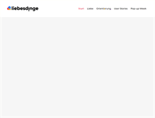 Tablet Screenshot of liebesdinge.com
